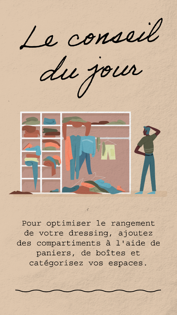 Le conseil du jour — Optimiser le rangement de son dressing