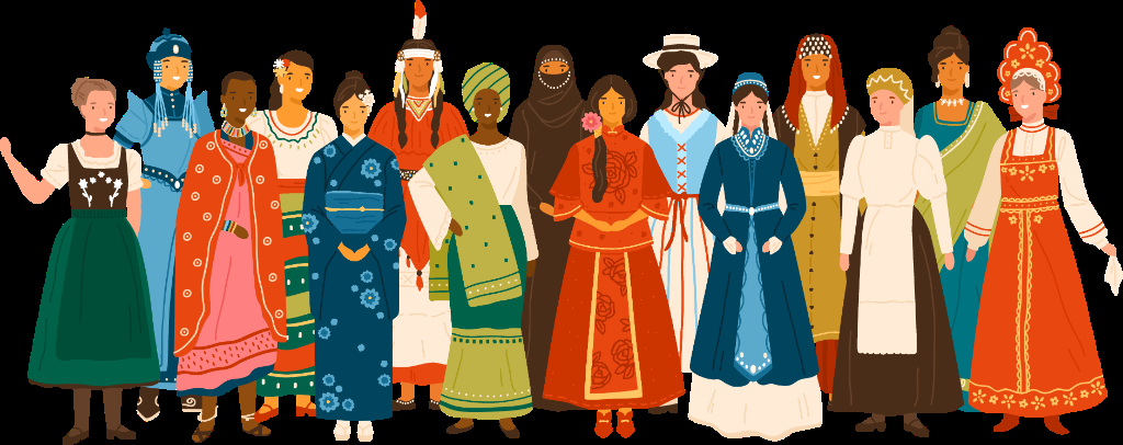La communauté Styleme — femmes du monde en costumes traditionnels
